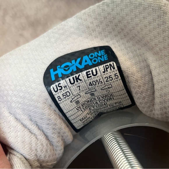 Hoka One HOKA Bondi 9 Cosmic Grey Women’s Size 8.5 D Wide - Picture 8 of 9